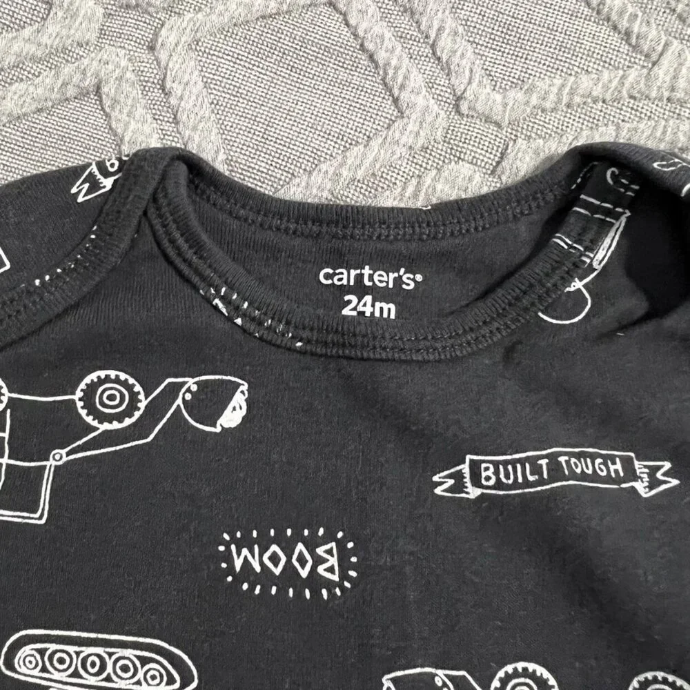 Carter's 24m Construction Onesie Bodysuit Bundle